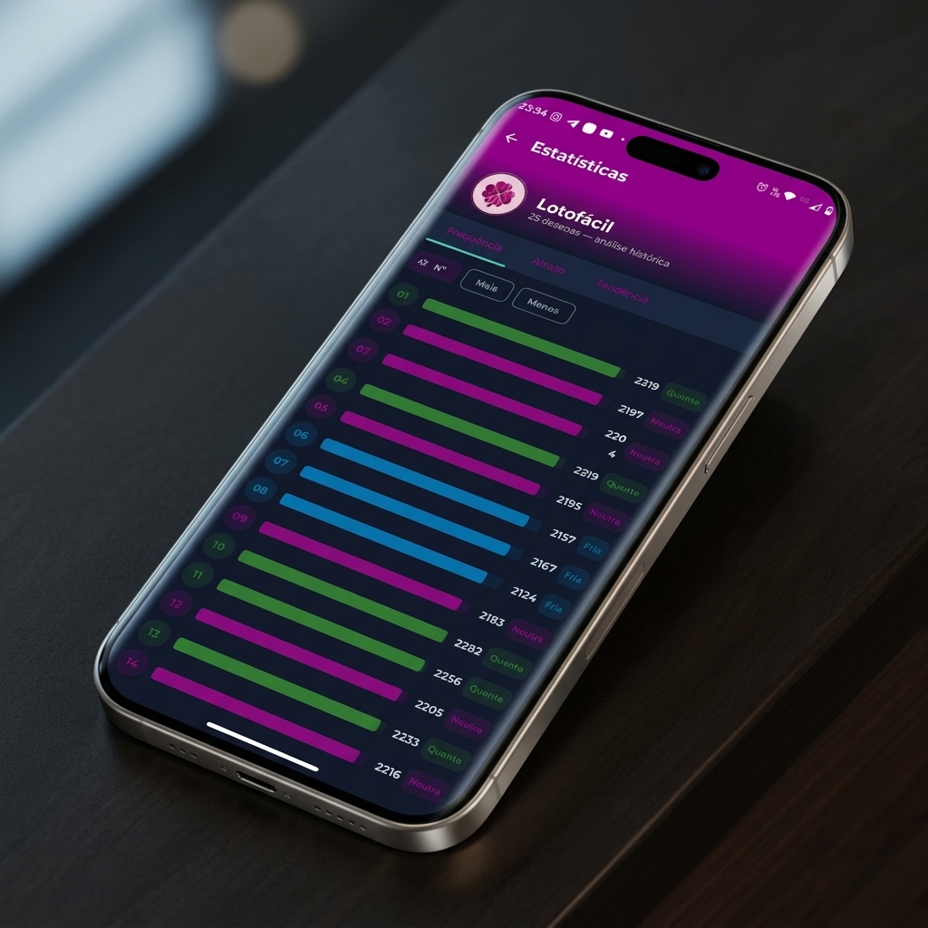 Tela do app LottoExpert com gerador de fechamentos para Mega-Sena